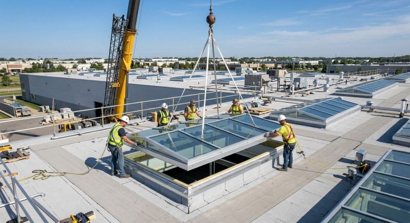 Commercial Skylight Renovation in Renton, WA